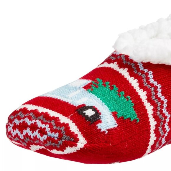 NWT Northeast Outfitters Neo Cozy Cabin Christmas Tree Vintage Truck Slippers - Picture 4 of 7